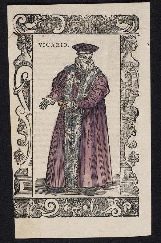 "Vicario," plate from Gli Habiti Antichi et Moderni di Diversi Parti del Mondo