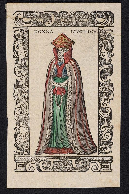 "Donna Livonica," plate from Gli Habiti Antichi et Moderni di Diversi Parti del Mondo