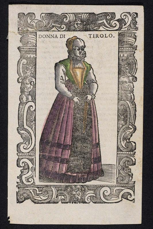 "Donna di Tirolo," plate from Gli Habiti Antichi et Moderni di Diversi Parti del Mondo