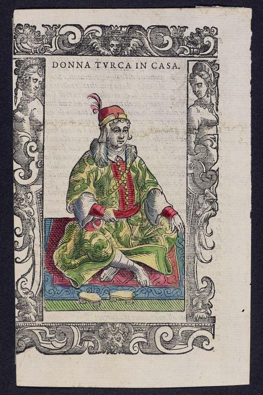 "Donna Turca in Casa," plate from Gli Habiti Antichi et Moderni di Diversi Parti del Mondo
