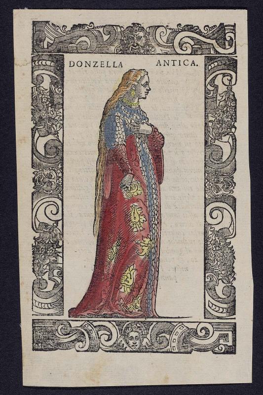 "Donzella Antica," plate from Gli Habiti Antichi et Moderni di Diversi Parti del Mondo