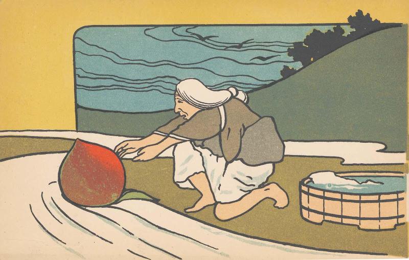 Floating Peach from the series Momotaro