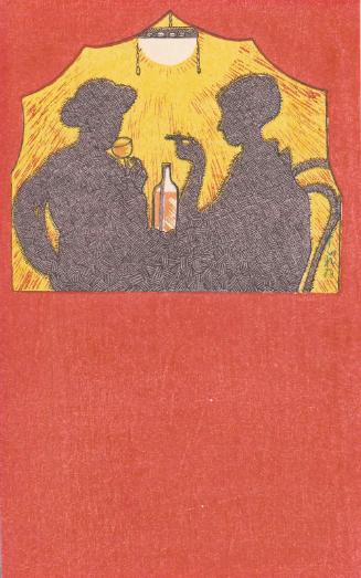 Drinkers in Silhouette from the series The Old Waitress (Rojokyu)