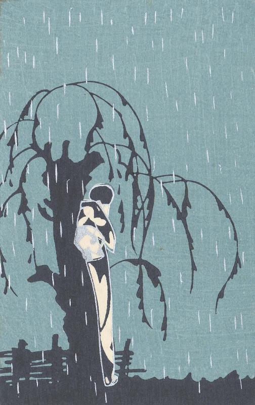 Sorrowful Woman under Tree from the series Rain Falls (Ame wa furu)