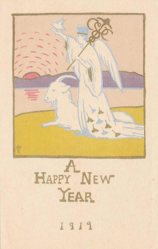 New Year's Card: Archangel with Goat