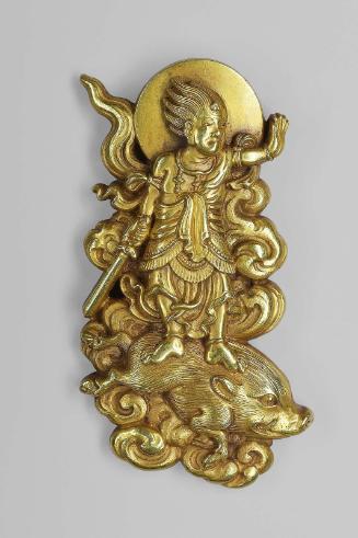 Pair of menuki in the form of Marishiten and Fudo