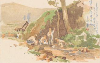 Soldiers Doing Laundry (from an unidentified series)