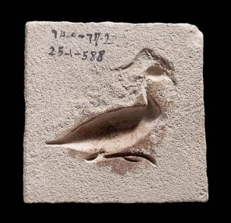 Mold of a heron or phoenix