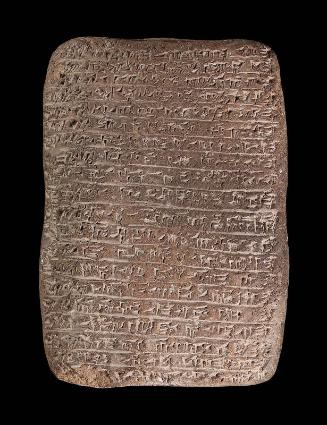 Tablet with cuneiform inscription