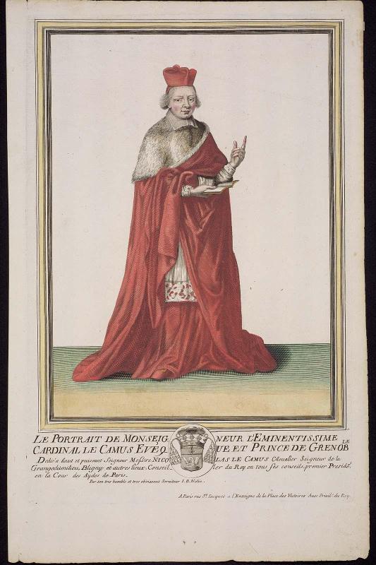 Le Portrait of Monseigneur l'Eminentissime Cardinal al le Camus Eveque et Prince de Grenoble