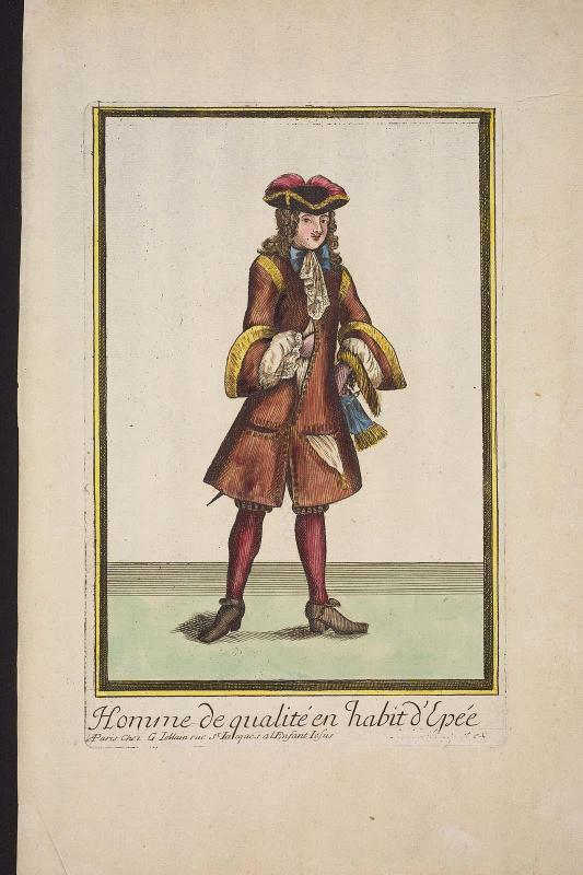Homme de qualité en habit d'Epeé