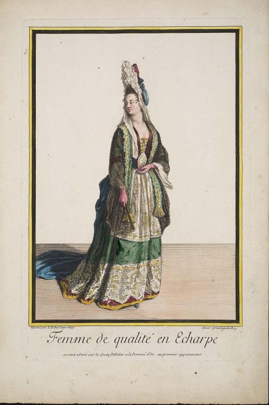 Femme de qualité en Echarpe