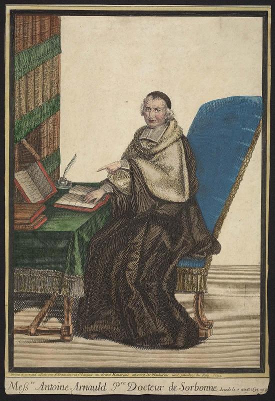 Messire Antoine Arnauld Pre Docteur de Sorbonne decede le Aoust 1694