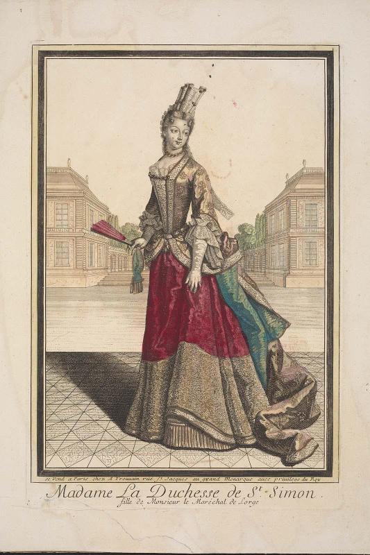 Madame La Duchesse de St. Simon.  Fille de Monsieur le Maréchal de Lorge.