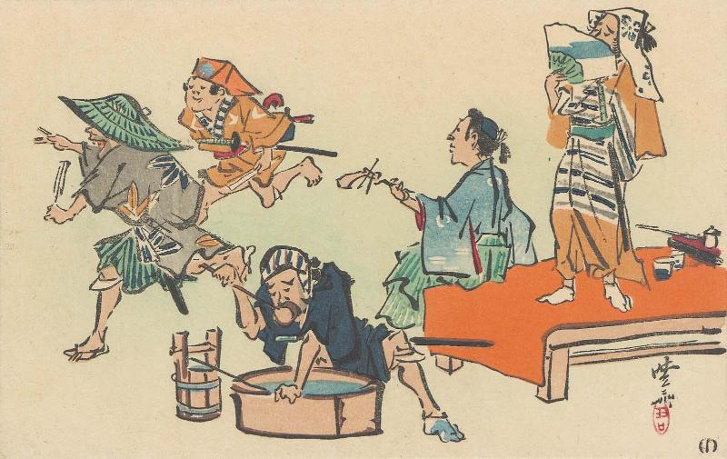 based on a print from the series One Hundred Pictures by Kyôsai (Kyôsai hyakuzu)