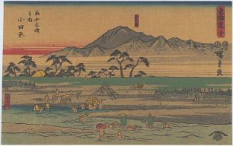 Reproduction of: No. 10 - Odawara: Hakone, the Sakawa River (Odawara, Hakone, Sakawagawa), from the series The Tôkaidô Road - The Fifty-three Stations (Tôkaidô - Gojûsan tsugi no uchi)