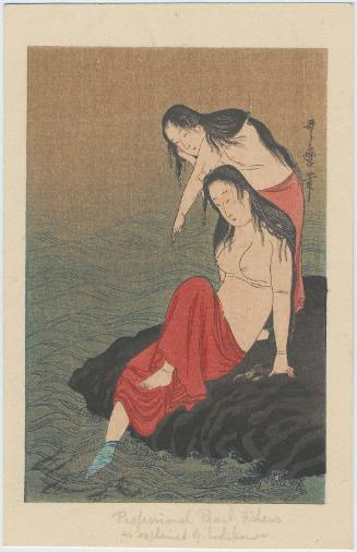 Reproduction of: Abalone Divers (one sheet from a triptych)