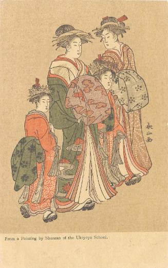 Reproduction of a print (or painting) by Shunzan
