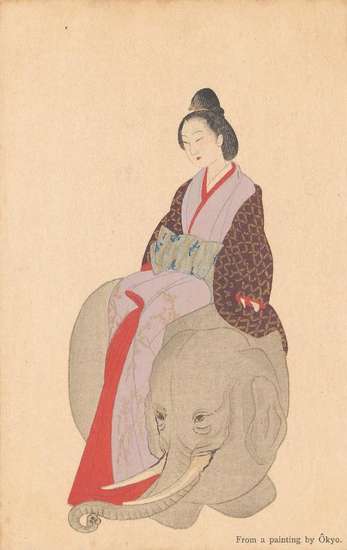 The Courtesan of Eguchi, based on a painting by Ôkyo