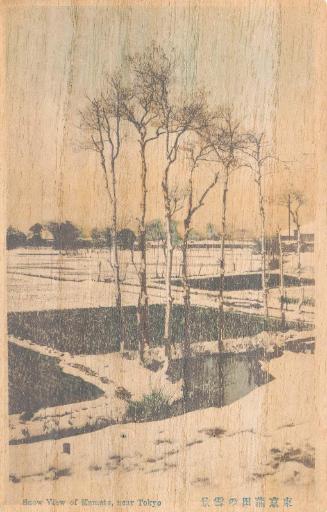 Snow Scene of Kamata, near Tokyo