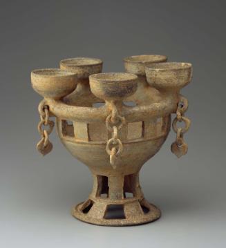 Mounted Vessel with Five Cups