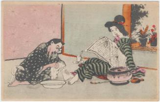 Husband Washing Wife's Feet