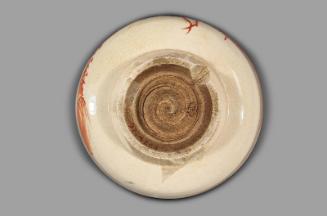Tea bowl with design of spiny lobster