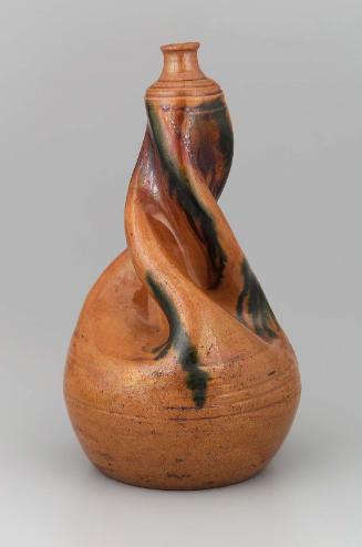 Sake bottle with twisted neck