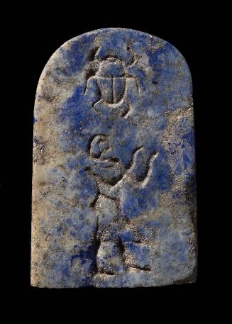 Amulet of stele-shaped tablet