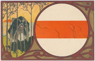 Photographer with Art Nouveau Style Border