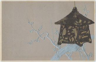 Lantern and Branch of Flowering Plum