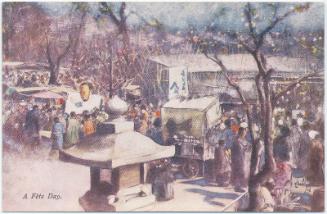 A Fete Day, from the series Fair Japan–Souvenir of Japan-British Exhibition, 1910, in Raphael Tuck & Sons 'Ollette' Postacard 7912