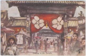 Leading to the Temple, from the series Fair Japan–Souvenir of Japan-British Exhibition, 1910, in Raphael Tuck & Sons 'Ollette' Postacard 7911