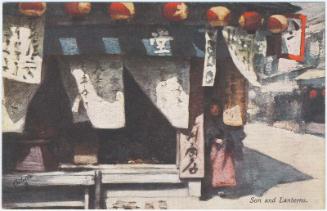 Sun and Lanterns, from the series Fair Japan–Souvenir of Japan-British Exhibition, 1910, in Raphael Tuck & Sons 'Ollette' Postacard 7911