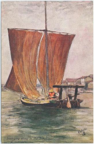 Swinging along in the Sun, from the series Fair Japan–Souvenir of Japan-British Exhibition, 1910, in Raphael Tuck & Sons 'Ollette' Postacard 7911