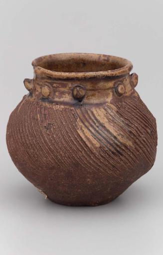 Tea jar (chaire) of ruiza (raised bead) type