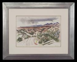 Nearing Santa Fe from Taos