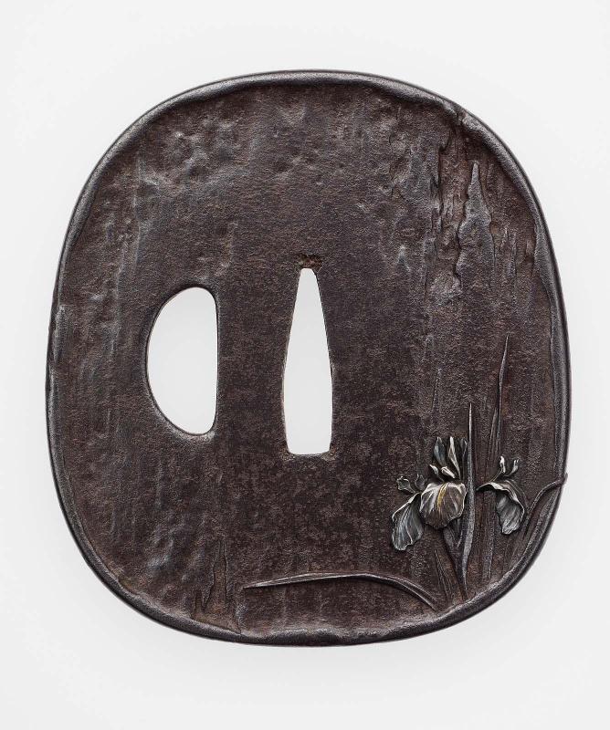 Tsuba with design of iris