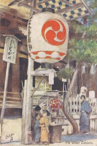 The Giant Lantern, from the series Fair Japan–Souvenir of Japan-British Exhibition, 1910, in Raphael Tuck & Sons 'Ollette' Postacard 7912