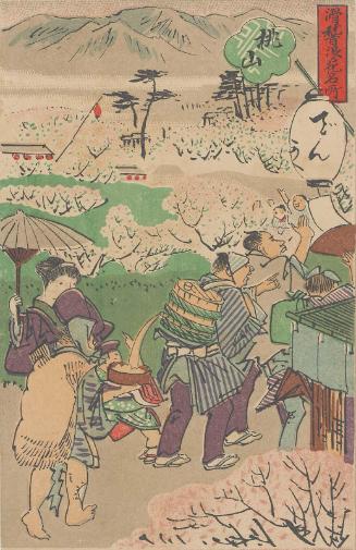 Momoyama, from the series Comical Views of Famous Places in Osaka (Kokkei Naniwa meisho)