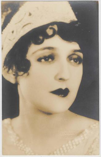 Woman in a beaded headband