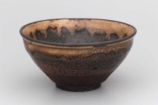Tea bowl of tenmoku type made in imitation of Chinese Jian ware