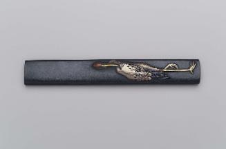 Kozuka with design of crane