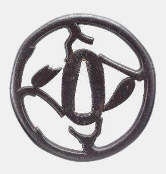 Tsuba with design of bamboo