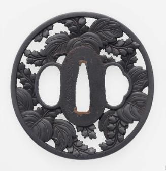 Tsuba with design of paulownia