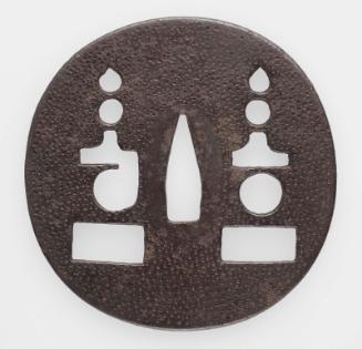 Tsuba with design of two sotoba