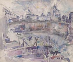 Bridge with New York Skyline