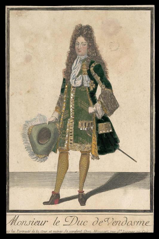 Monsieur le Duc de Vendosme (dressed print)