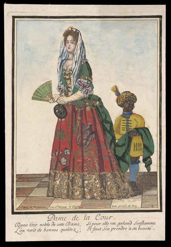 Dame de la Cour (dressed print)