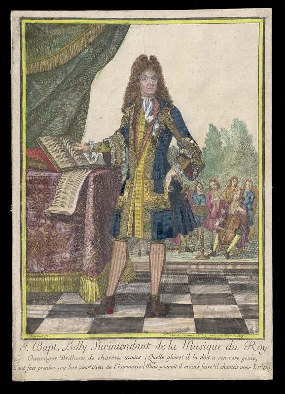 J. Bapt. Lully Surintendant de la Musique du Roy (dressed print)